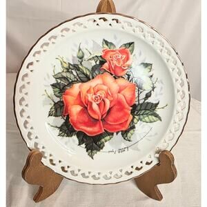 Hamilton Collection Plate (Coral Cluster Gold Medal Nat'l Rose 1921) Paul Sweany